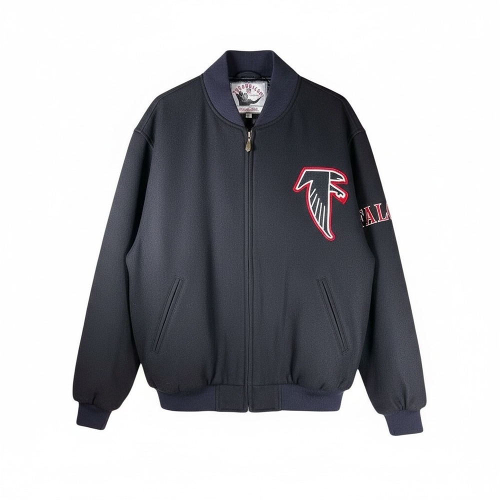 Vintage Retro NFL Atlanta Falcons Jacket, Mitchell & Ness Throwbacks, 2004